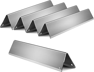 Clivimi 15.3” x 2.6” Grill Flavorizer Bars for Weber 7636, Stainless Steel Grill Flavor Bars BBQ Gas Grill Replacement Parts for Most Spirit 300 Series Gas Grills with Front-Mounted Control Panels