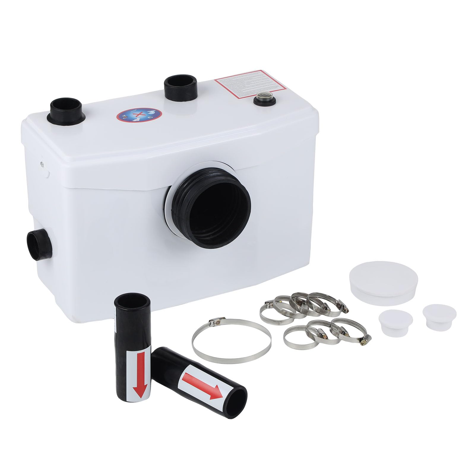 3/1 Kleinhebeanlage 600 W mit Häcksler, Fäkalienhebeanlage für WC, Dusche & Waschbecken, Hebeanlage bis 10 m Höhe, Leiser & automatischer Betrieb