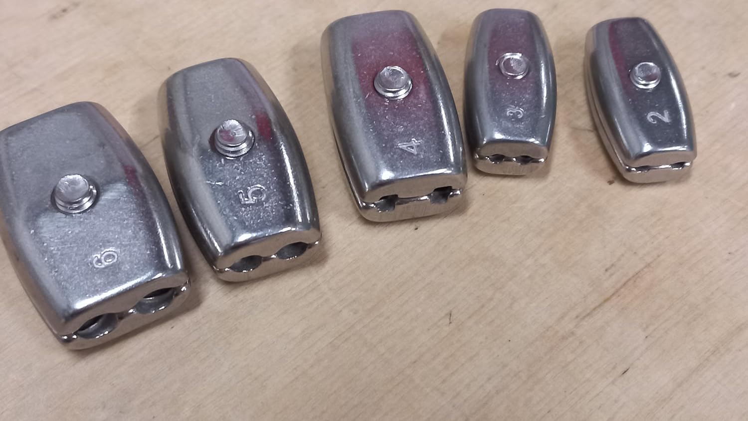 Serra Cavo Per Filettatura In Acciaio Inox A4-316 – Aperto A Croce, Per Cavo Da 4 Mm (Venduto A Pezzo) - 4