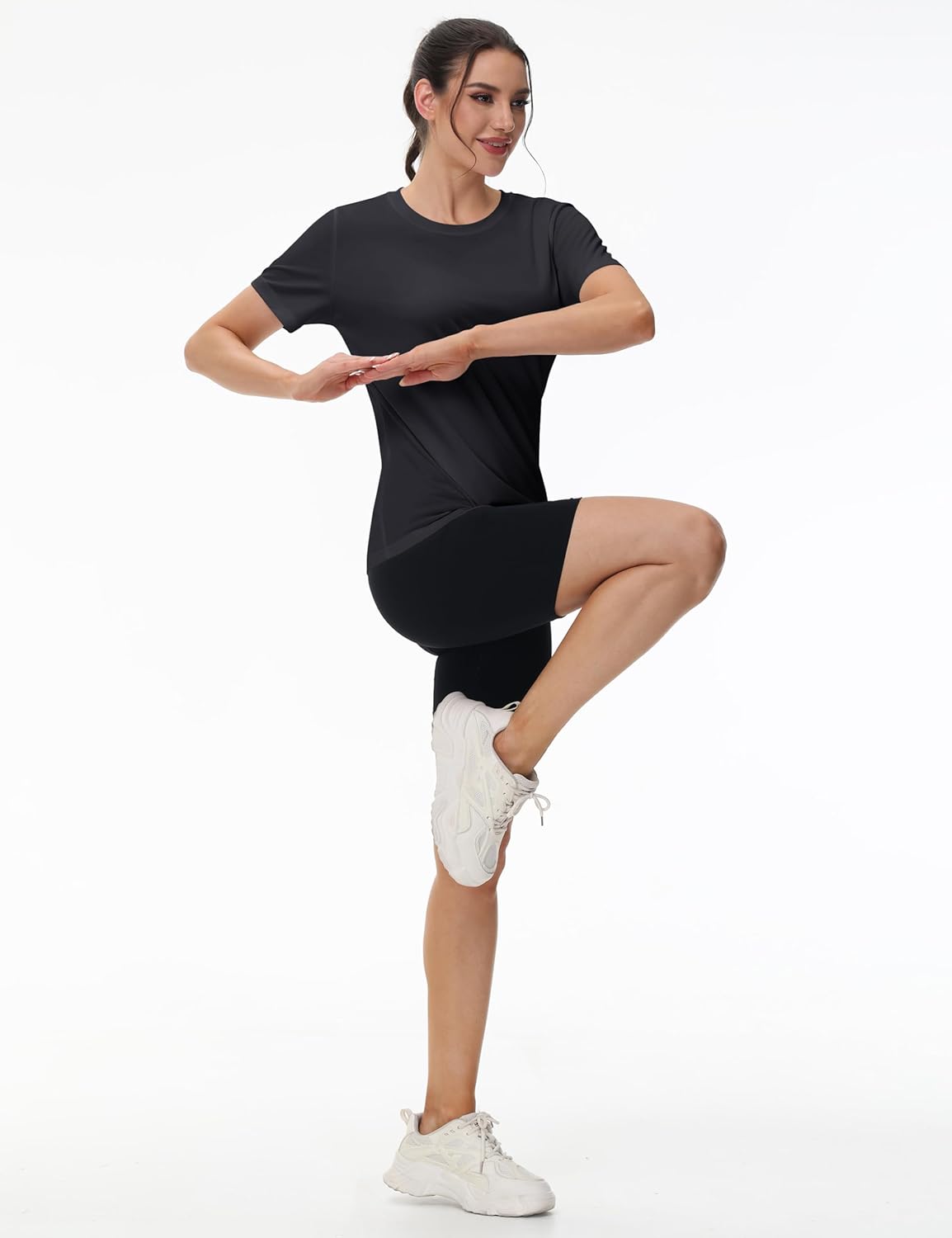 MAGCOMSEN 2 Pack Women's Short Sleeve T-Shirts UPF 50+ Workout Running Quick Dry Athletic Rash Guard Swim Top - Image 7