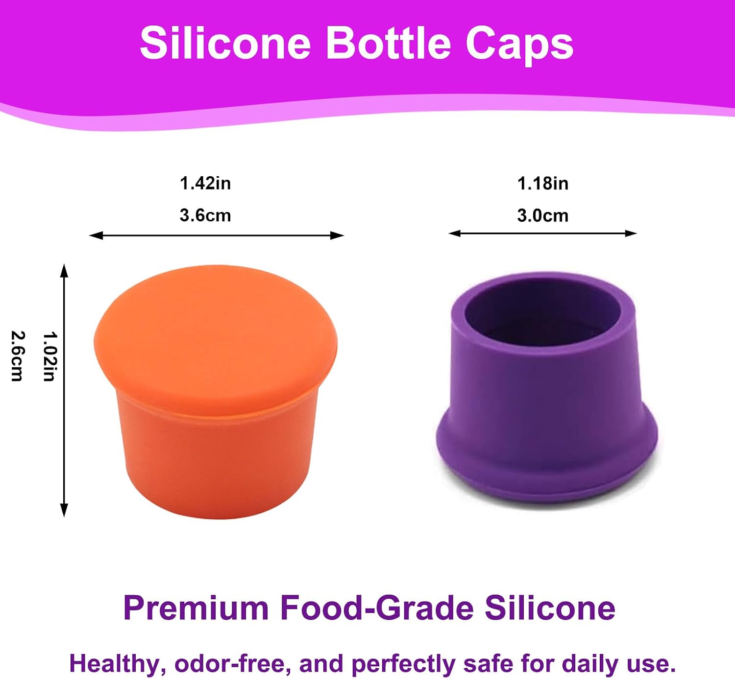 12 Pcs Colorful Silicone Wine Stoppers, Reusable Wine Bottle Stopper, Sparkling Wine Corks, Champagne Stoppers, Beverages Beer Bottle Caps, Bottle Stoppers for Glass Bottles, Keep Wine Fresh(6 colors）