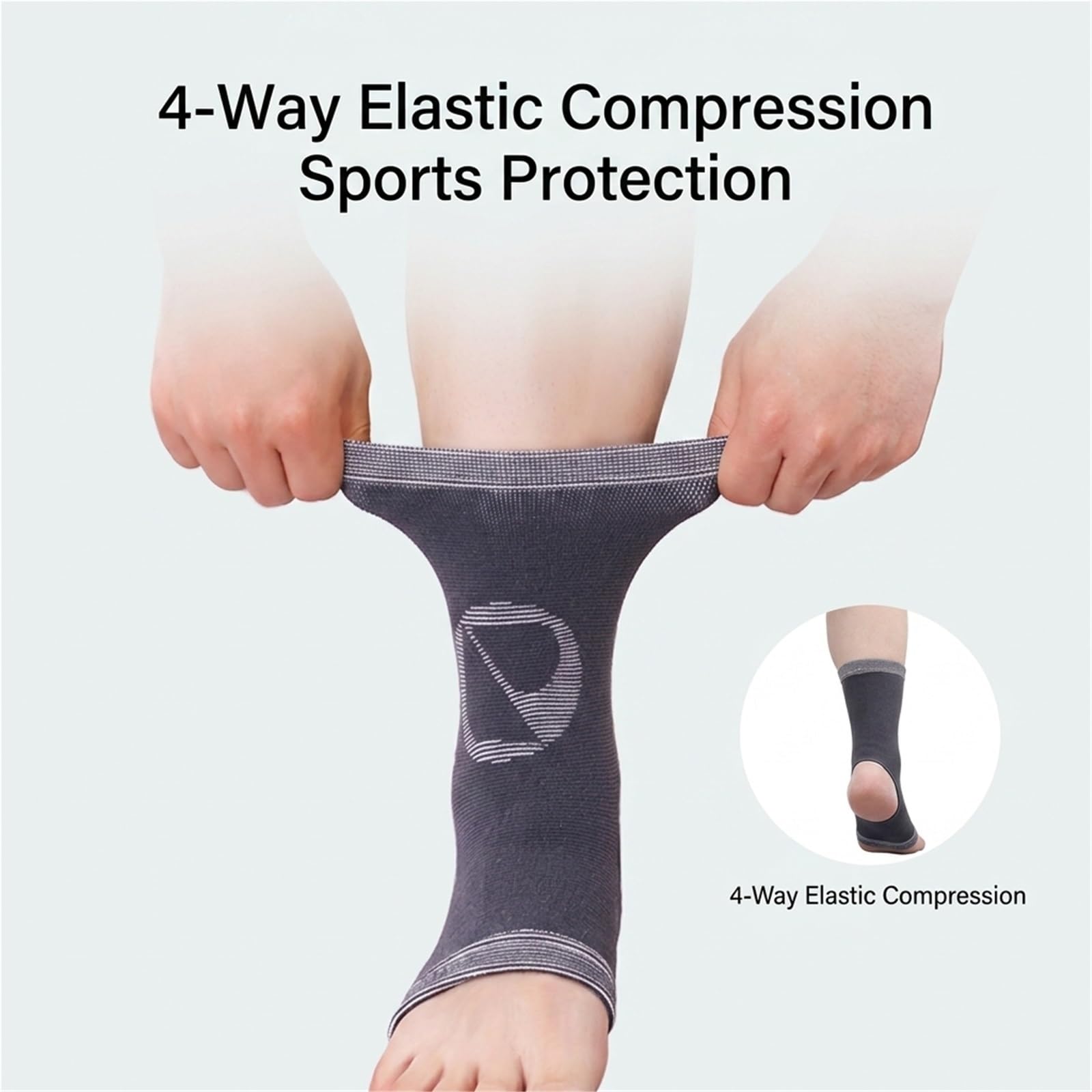 Generisch Kompressions-Sprunggelenkbandage mit atmungsaktivem Stoff, für Sport und tägliches Gehen, Modell CJDW1134 (S)