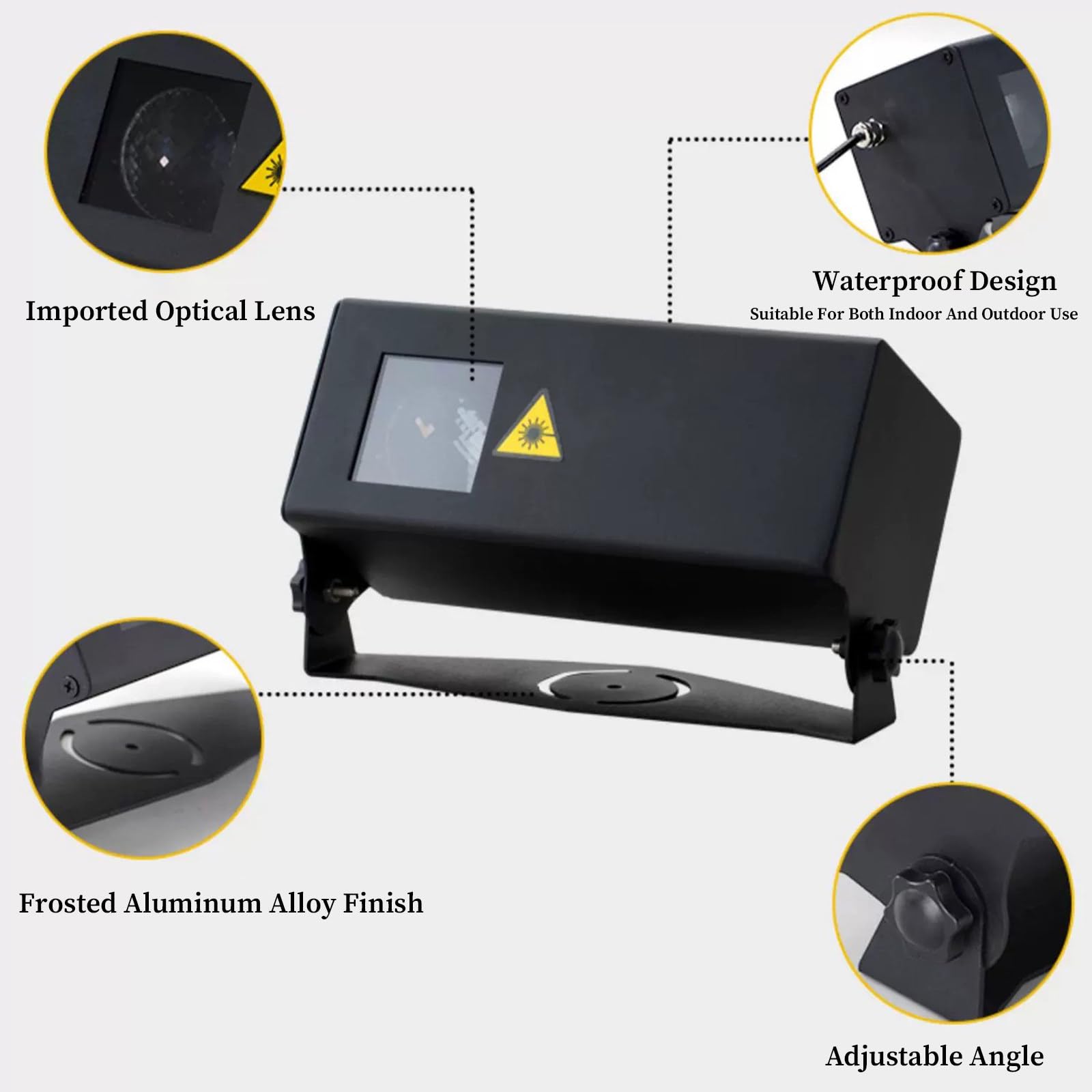 Proiettore Star Light Show con telecomando, funzione temporizzazione, impermeabile IP65, 15 W, arancione, per vacanze, feste, matrimoni, decorazioni da giardino
