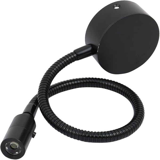 Aexit Aexit AC 85-265V 1W 30 Graden Stralingshoek 40cm Arm Aan Uit Controle Koel Witte LED Wandlamp Lamp Zwart