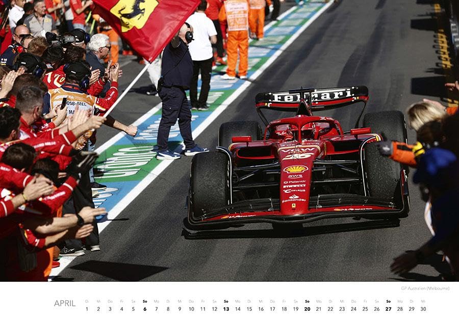 Faszination Formel 1 Kalender 2025: Wandkalender F1 Rennssport FIA Grand Prix Automobilsport