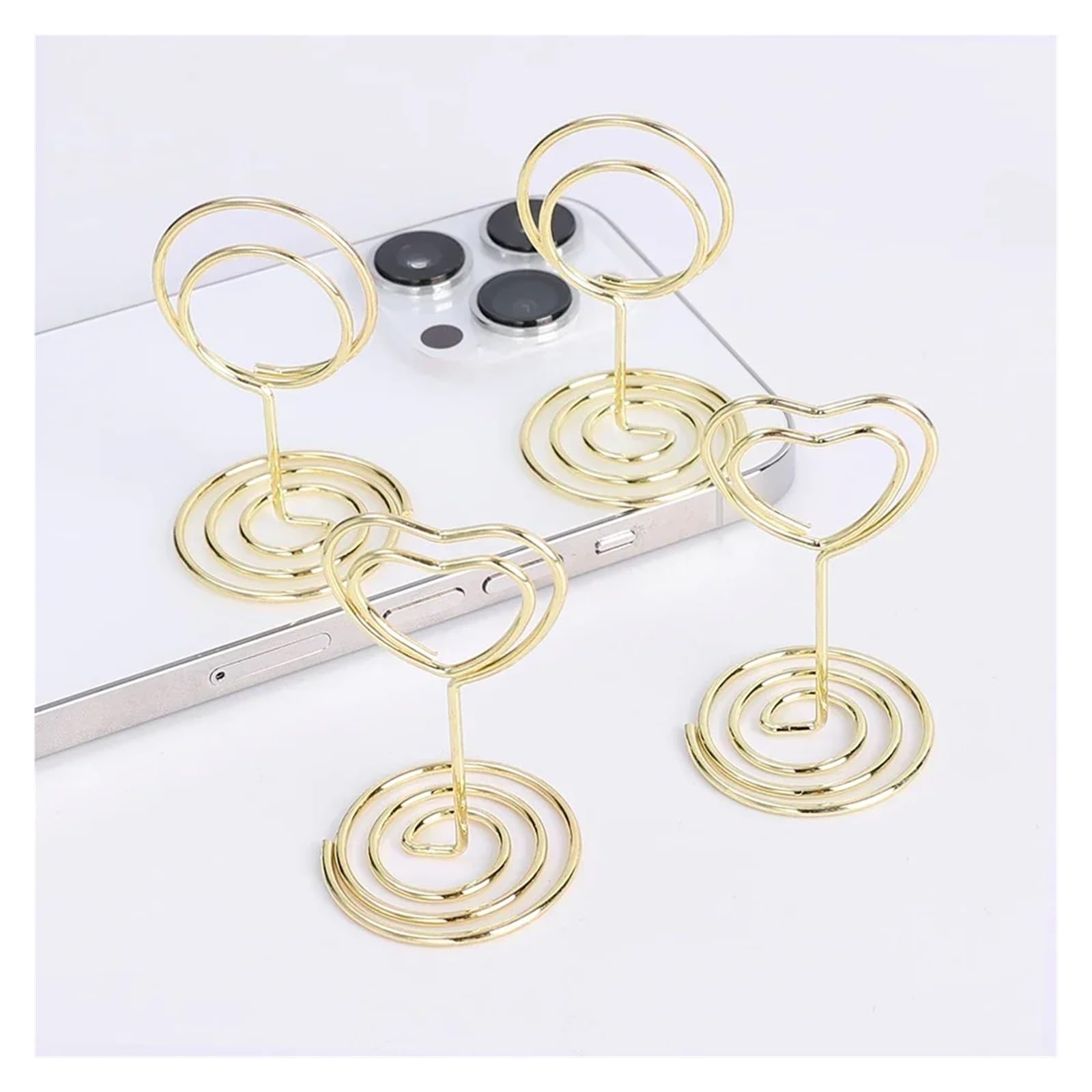 Kartenständer, 24/1PCS Metall Platzkartenhalter Steht Hochzeit Tisch Stehen Geburtstag Party Home Dekoration Lieferungen(Love,24PCS)