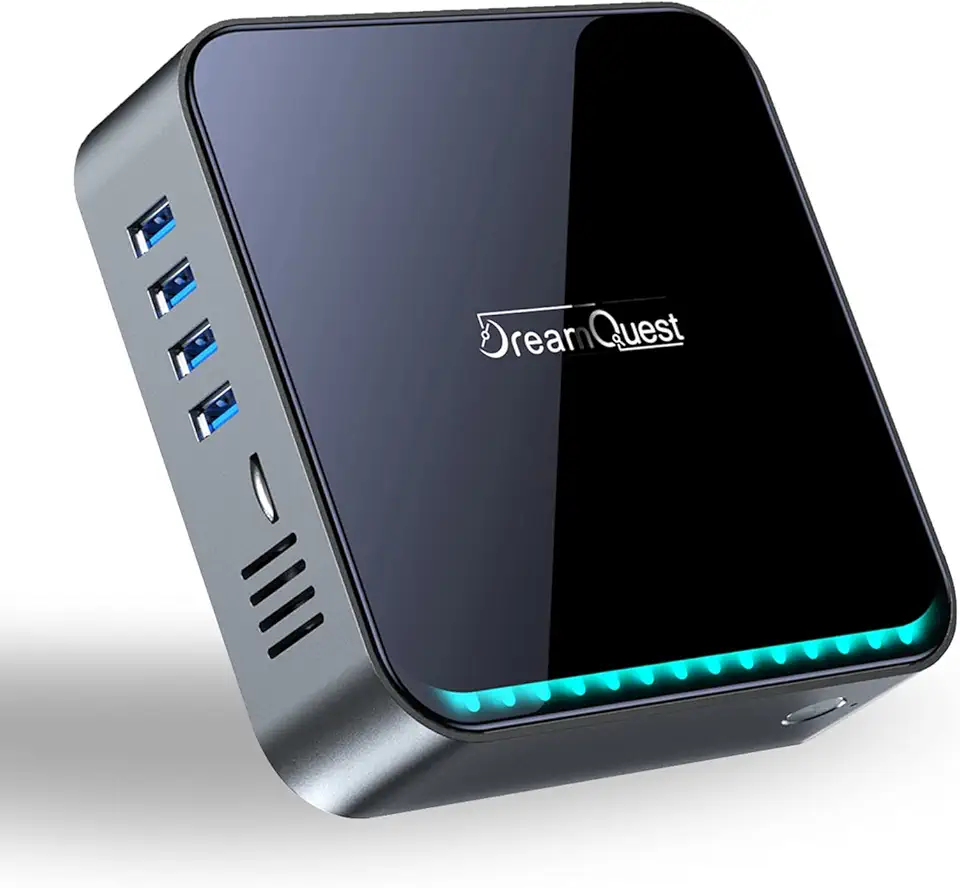 DreamQuest Mini PC Windows 11 Pro PreloadedIntel,12th N95(Up to 3.4GHz) 32GB RAM 1TB M.2 SSD,Mini Desktop Computers USB3.2/BT5.0/WiFi 5/4k HDMI/Gigabit Port for Business Home Office