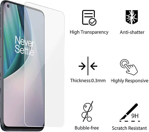 Miniatura 5 de VIESUP Protector de pantalla de privacidad para OnePlus Nord N10 5G, 2 unidades Ultra delgado antiespía anti-espía Película protectora de vidrio