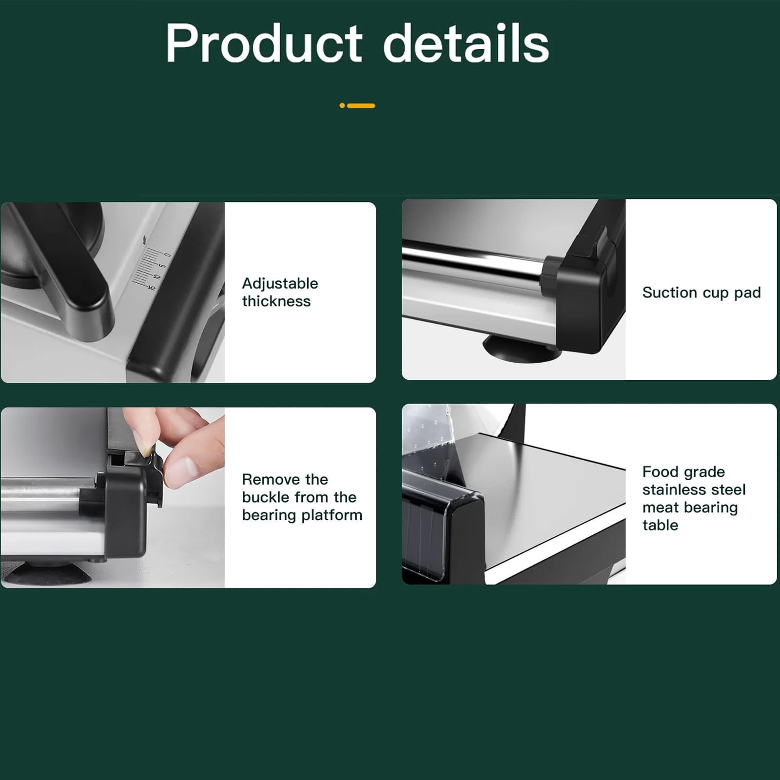 Amazon｜電動デリフードスライサー、200W電動家庭用スライサー