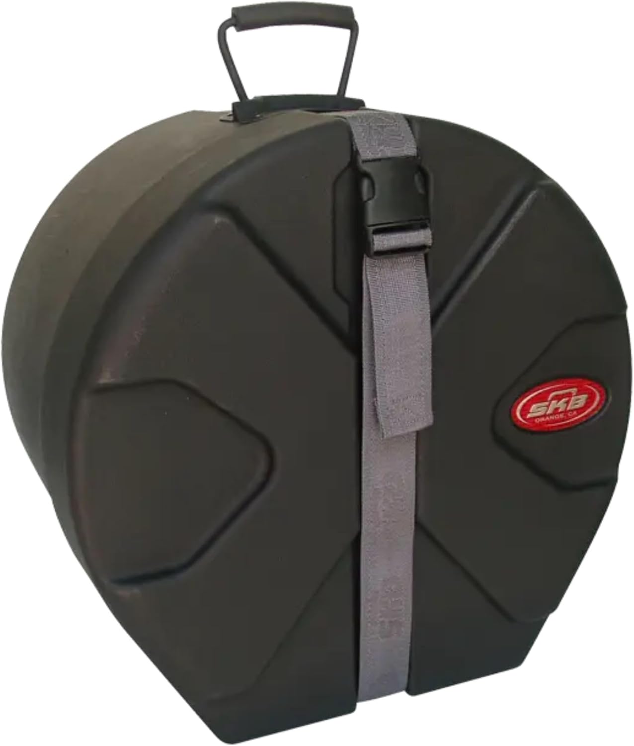 SKB 9" x 12" Tom Case with Padded Interior, D-Shaped Drum Design, and Molded in Feet for Upright Positioning and Stability, Black
