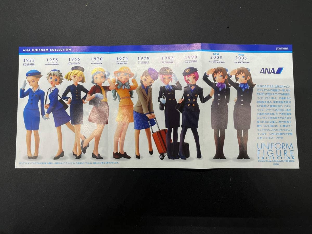 ANA ユニフォームコレクション全10種専用ボックス入り 海洋堂 ANA