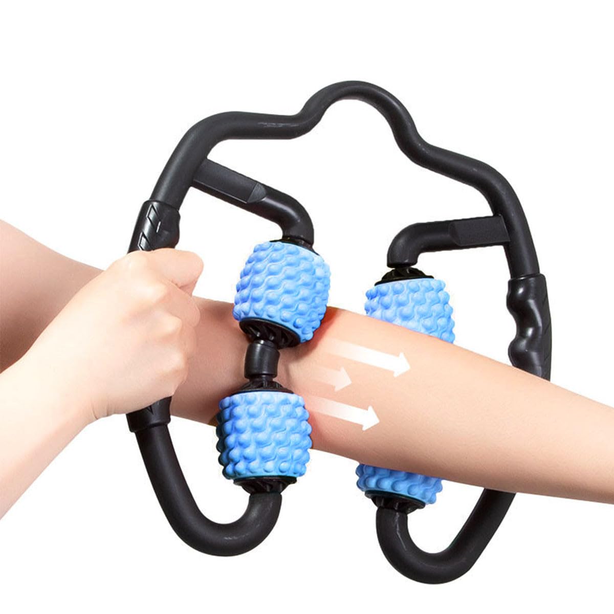 Hemobllo Rullo Massaggiante Portatile per Muscoli Gambe Staffa Elastica Regolabile, Massaggiatore Rilassante per Polpacci e Fitness Gambe, Strumento per Massaggi Drenanti e Sollievo Dolori