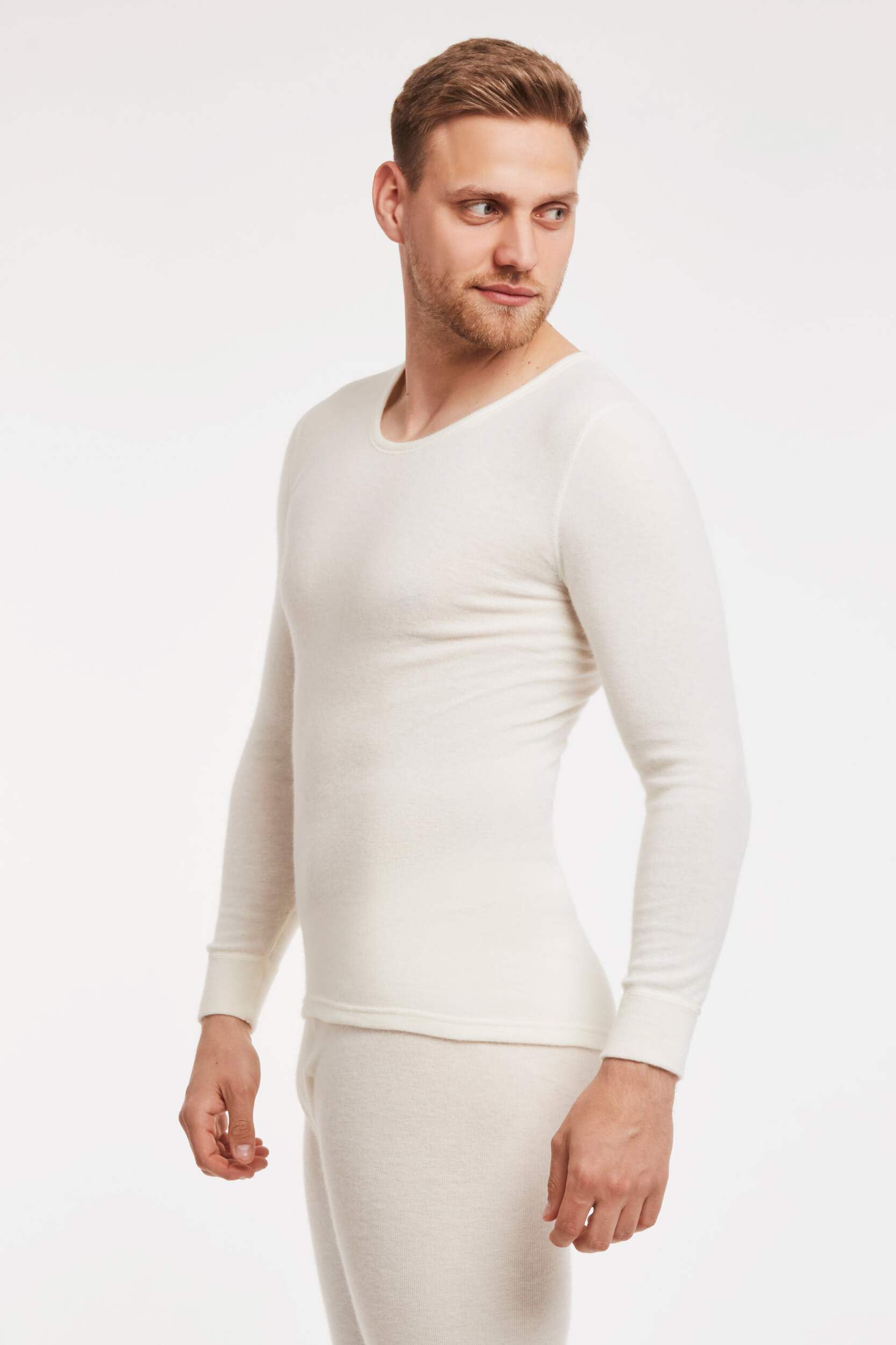 Medima Camisa de manga larga para hombre - Angora 20