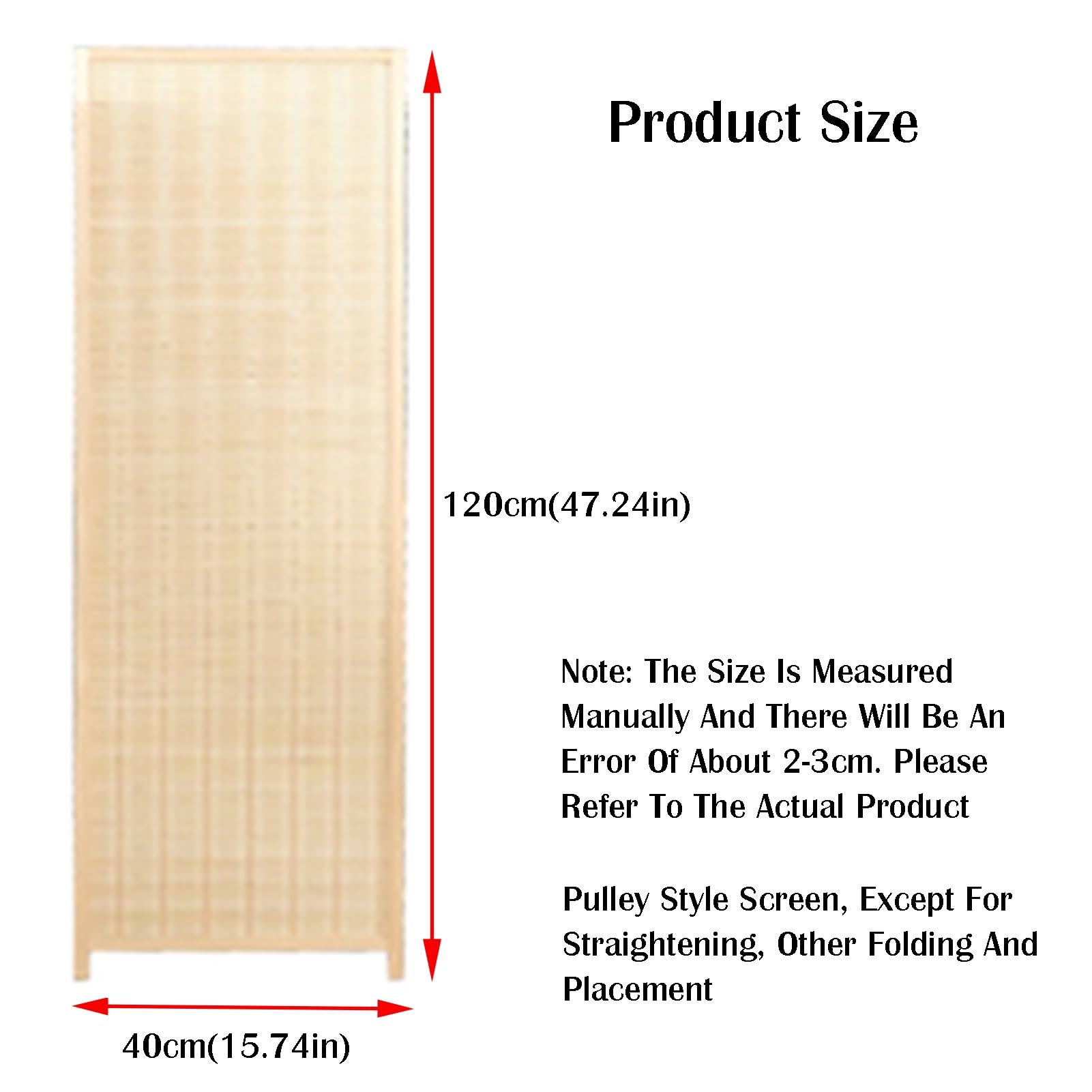 Divisorio autoportante in rattan, 5 pannelli (120 x 40 cm), divisorio versatile per soggiorno, ufficio, studio e dormitorio, elegante separatore di spazi