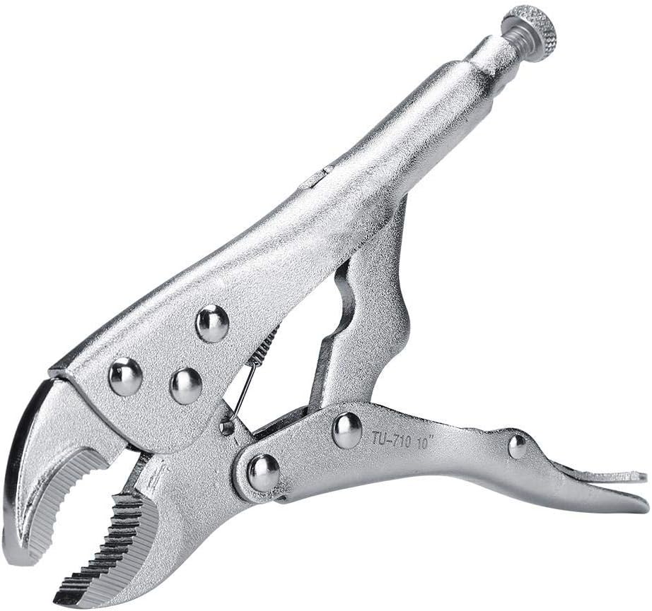 LLLL Nose Locking Pliers Curved Jaw Locking Pliers,10 inch Curved Grip
