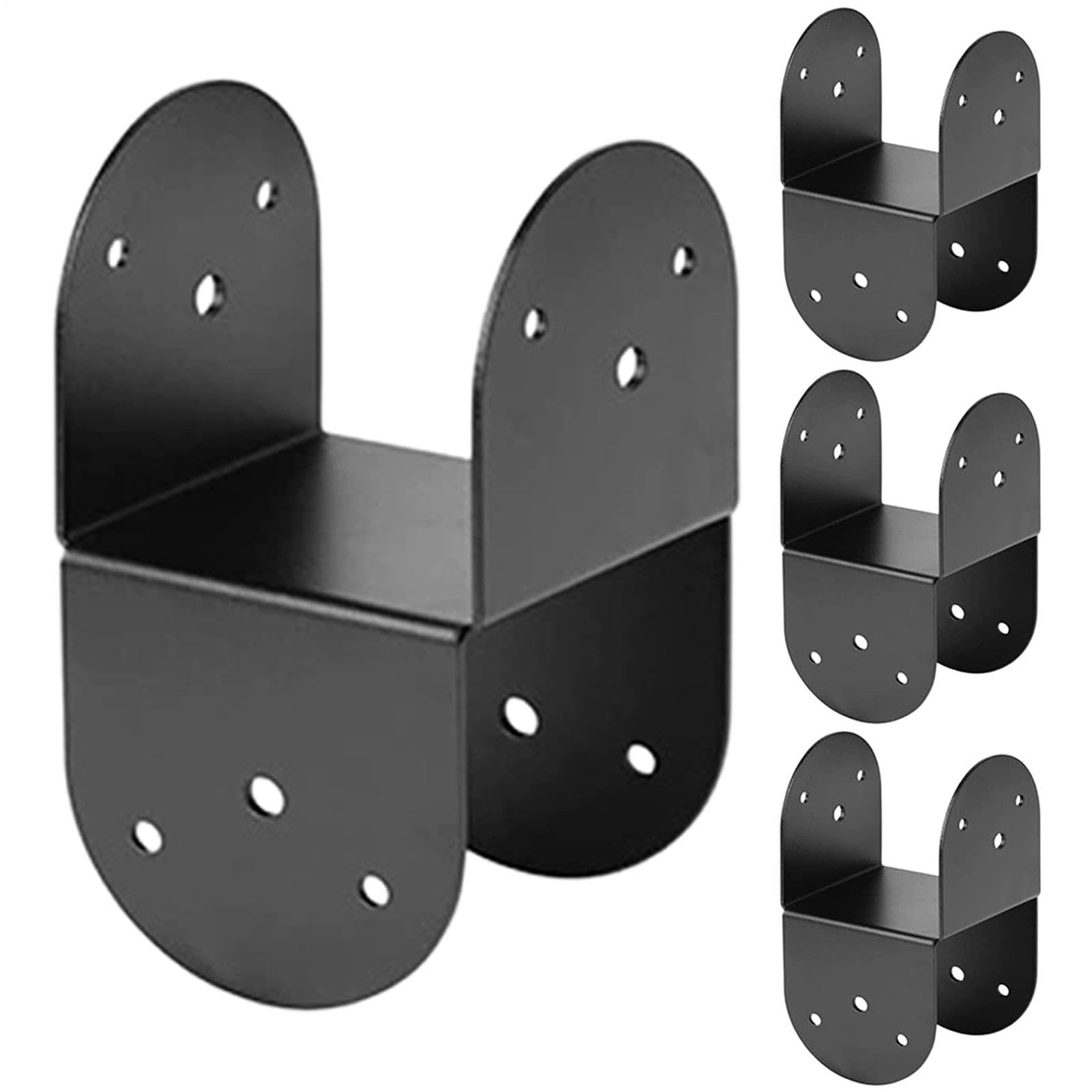 Wsporniki słupkowe – 4-częściowe wytrzymałe metalowe wsporniki, wsporniki wspornika belki strukturalnej, narzędzie do łączenia słupków drewnianych 10 x 10 cm, sprzęt do budowy pawilonu i tarasu