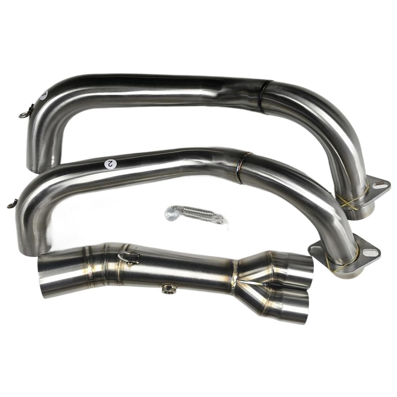 Tłumik końcowy TŁUMIK WYDECHOWY MOTOCYKLOWY PEŁNY SYSTEM SLIP ON DO YAMAHA MT07 Tłumik motocyklowy MT-07 Rura wydechowa układ wydechowy samochodowy(A)