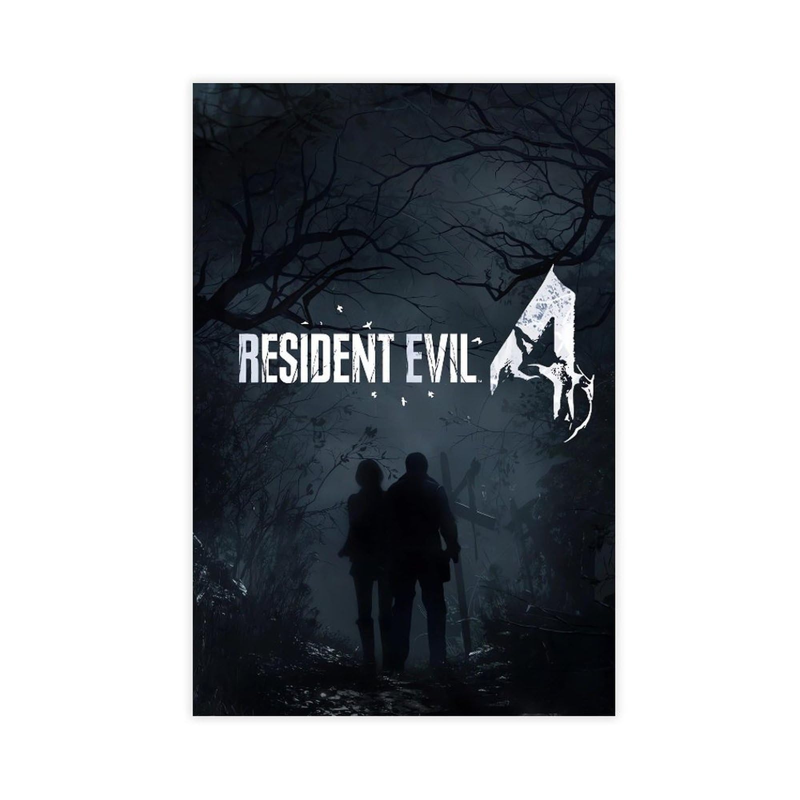 Poster Sur Toile Resident Evil 4 Remake - Décoration Gamer, 50x75 Cm, Impression HD, Pour Chambre, Bureau, Cadeau