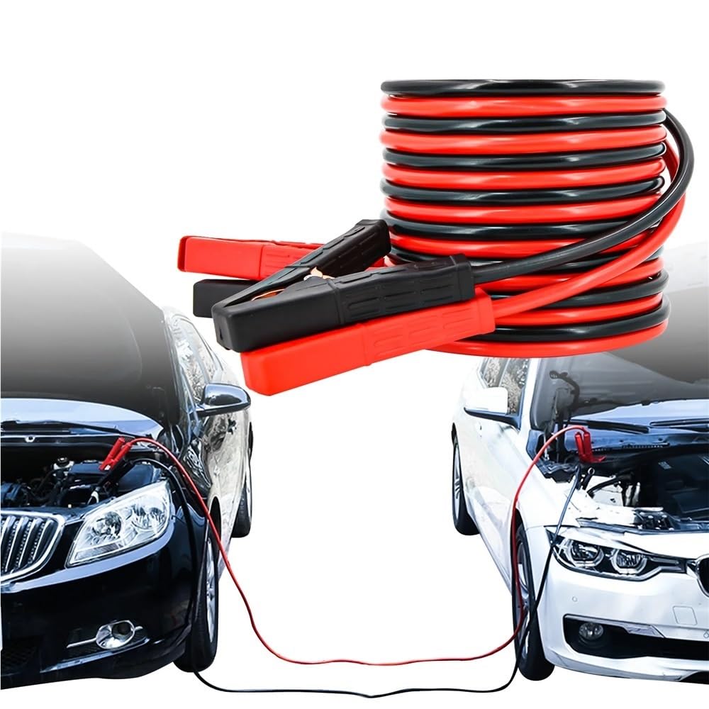 Cavi di avviamento for batteria auto ad alta resistenza, 4 m, 2500 A, cavi di avviamento, cavi di avviamento adatti for auto, furgoni, camion, linea di avviamento, cavo in rame(2000A with bag)