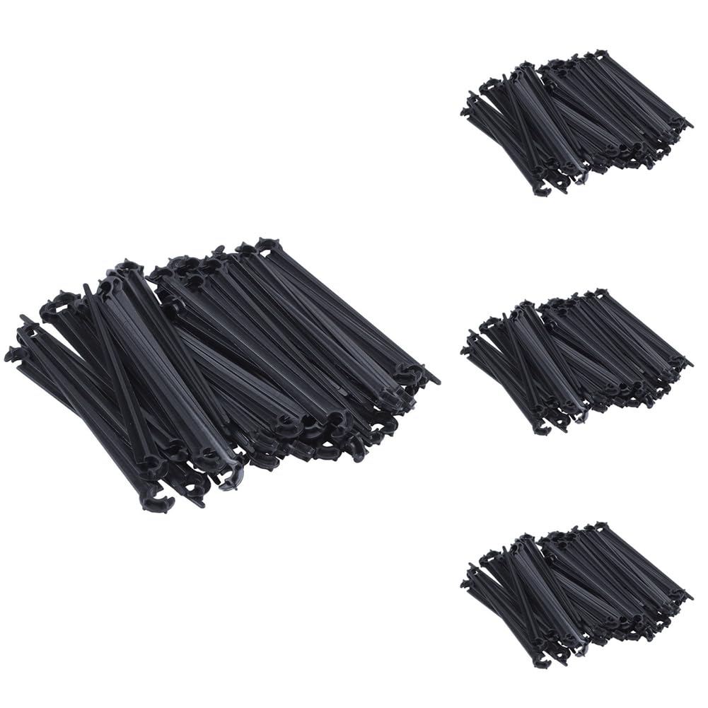 Jnchdghwa Black 200Pcs C-Shaped Garden 4 / 7Mm Drip Irrigation Pipe Bracket Bracket Fixed Rod Drip Irrigation Irrigation Fittings