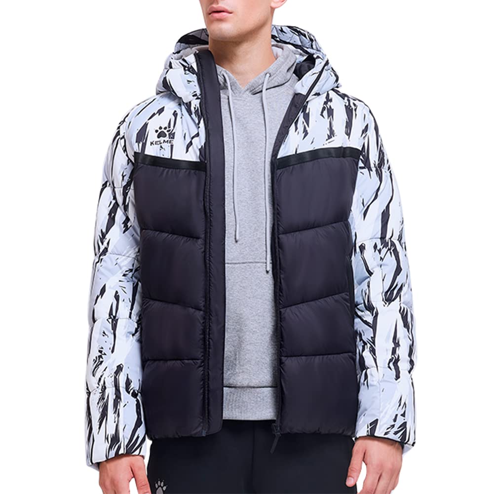 Amazon | [ケルメ] ダウンジャケットメンズ 中綿ジャケット フード付き