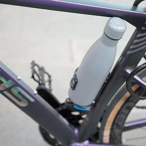 Miniatura 6 de Botella de agua 25 oz, termo de metal Vacumm con aislamiento de doble pared de acero inoxidable para viajes deportivos, color gris