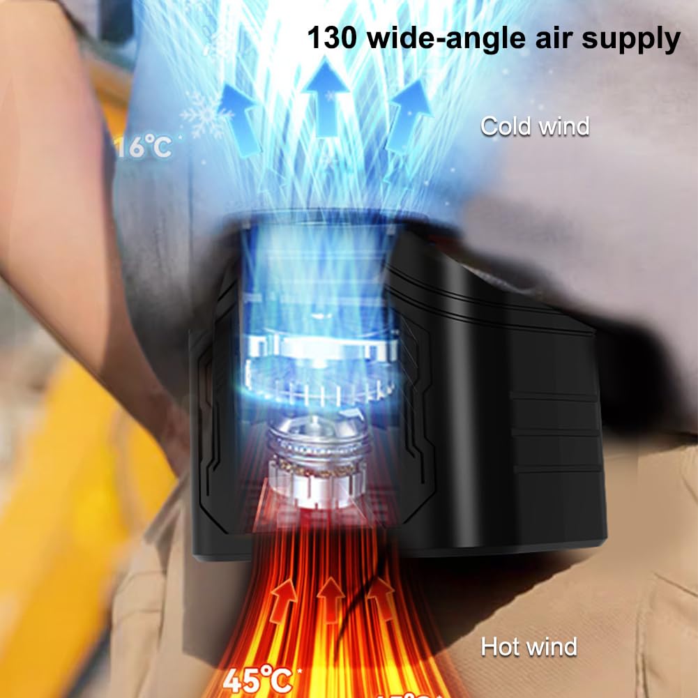 Ventilador De Cintura Ayuanb 10000mAh - 5 Velocidades, Portátil E Recarregável