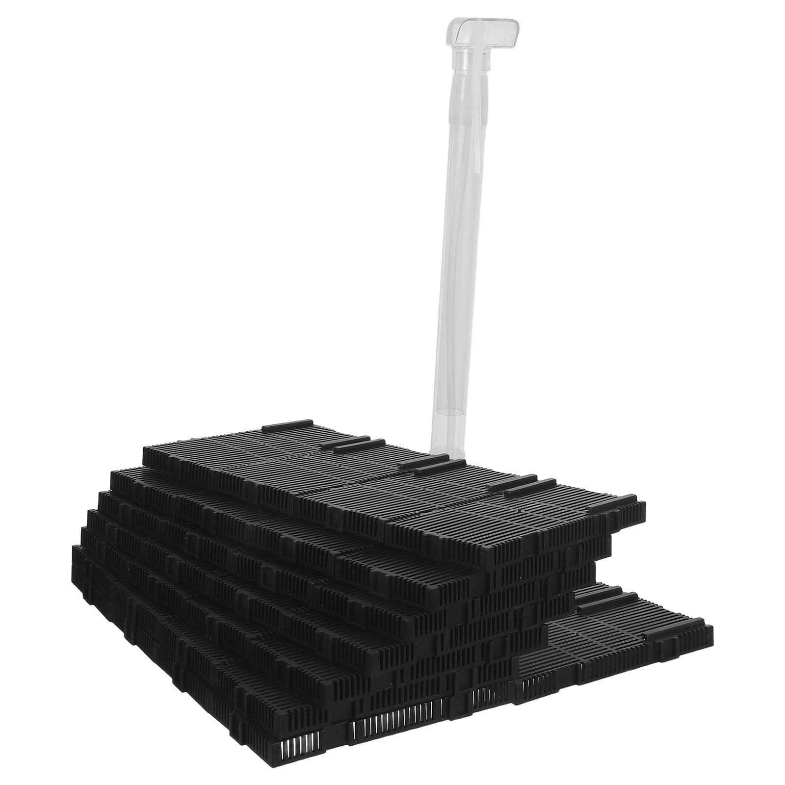 ifundom Placa de Filtro de Plástico para Acuario Grava para Tanque de Peces, Sistema de Filtración Versátil y Oxigenación Mejorada, Fácil Instalación en Acuarios