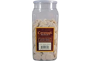 Cavanagh Altar Bread - 1 1/8" Whole Wheat - 1000/Container: Perfect for Catholic Communion