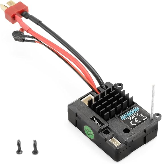 HAIBOXING 1/18 RC Car Receiver/ESC, Water-Resistant 2-in-1 Electronic Speed Controller & Receiver Module, Replacement Spare Parts for 2025 Version RC Trucks 18859E, 18858E, 18872, 18856 (P1847)