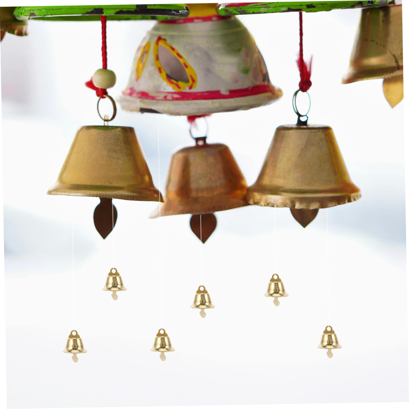 LIFKOME 120 Pezzi Mini Campanellini Dorati per Addobbi Natalizi Pendenti Campane Fai da Te per Decorazioni Albero di Natale e Accessori Campanelle DIY