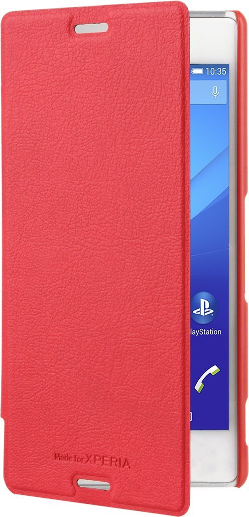 RoxFitBook Case for Xperia M4 - Red