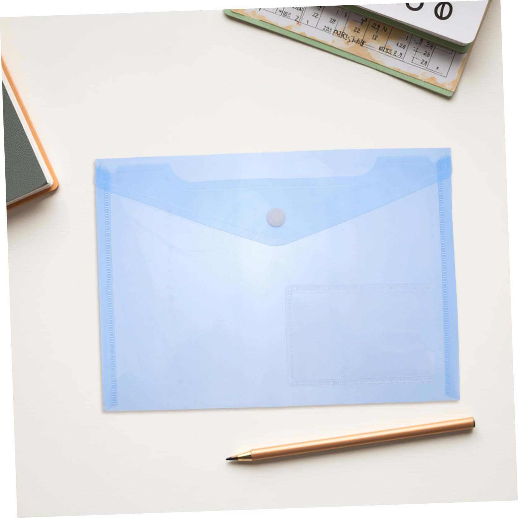 30Pcs Sacchetto di Immagazzinaggio di File Con Bottone A Pressione Documenti Ricevuta Organizzatore con La Tasca di Carta