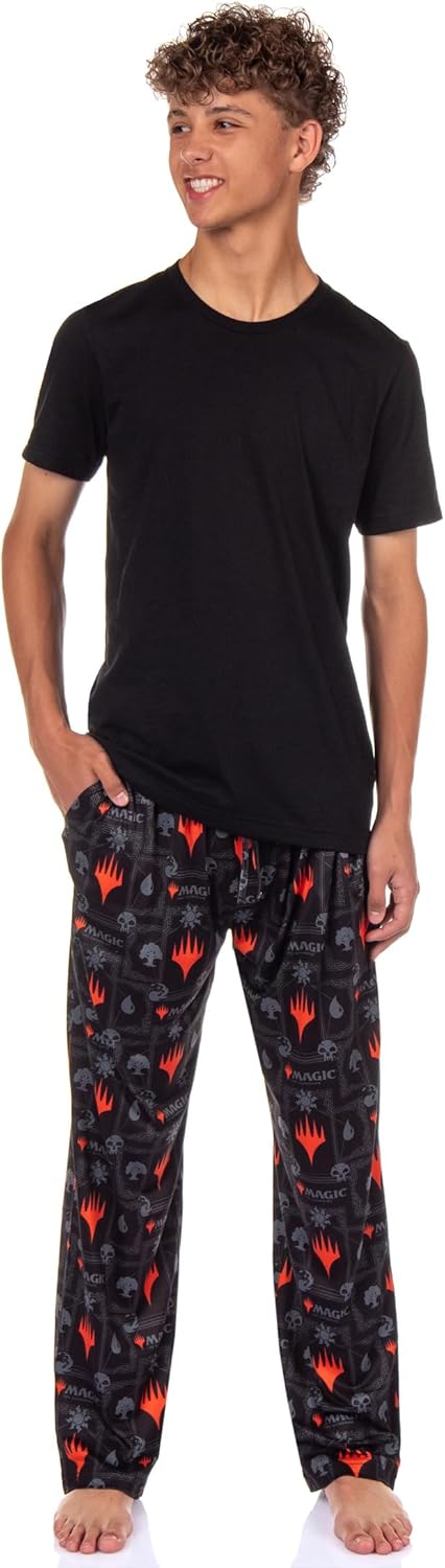 Magic The Gathering Men's Pajama Lounge Pants Allover Planeswalker Design Adult Loungewear - Image 2