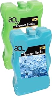 4 X Freezer Blocks Ice Brick Pack Block | Blocks Freezer Cooler Bag Box | Travel Picnic | Ice Packs For Lunch Box | Freezer Block Cooler Pack Picnic Ice Blocks Cooler Blocks Ice Block Camping Cool Box