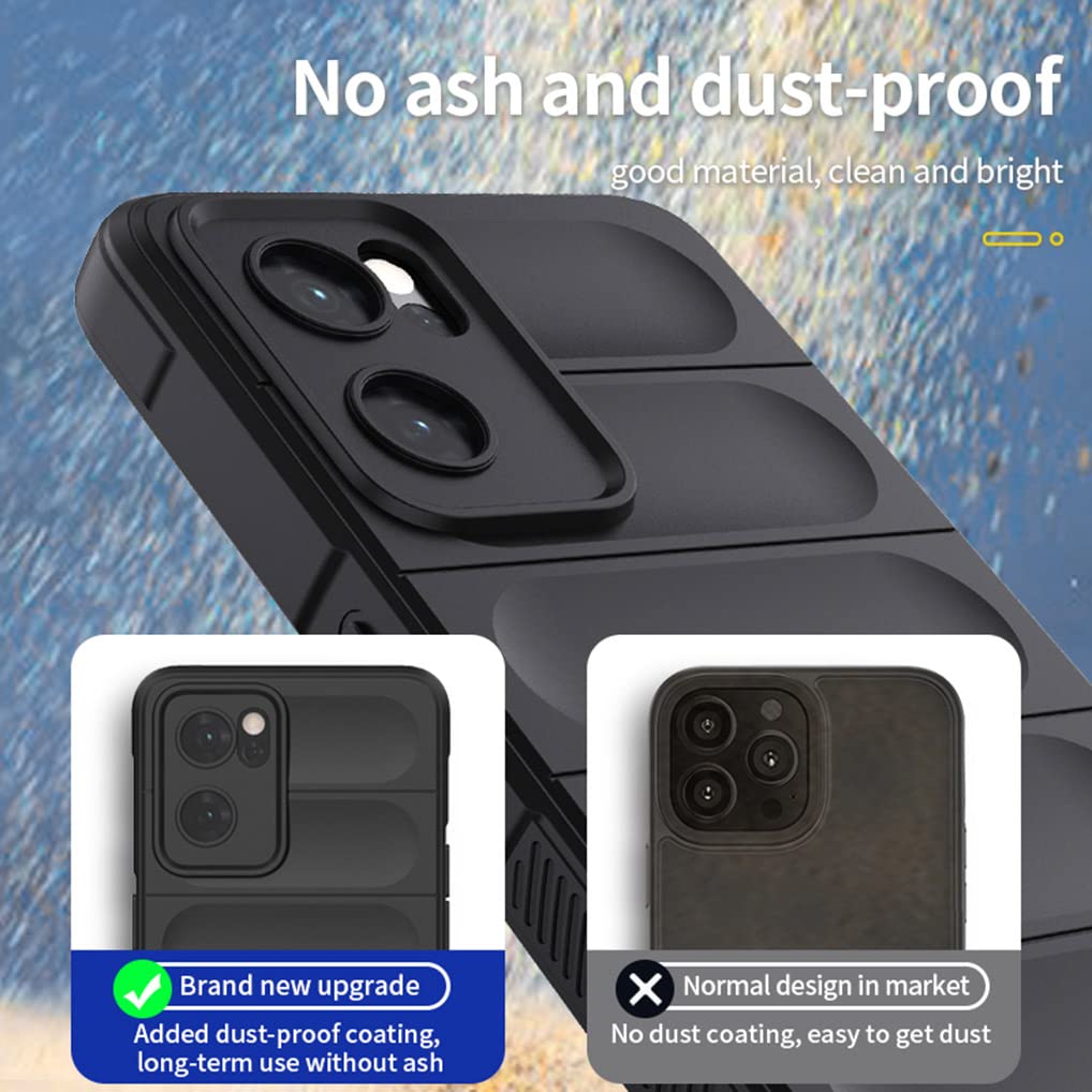 BORYA Cover Per OPPO Find X5 Lite 5G, Ultra Sottile Antiurto