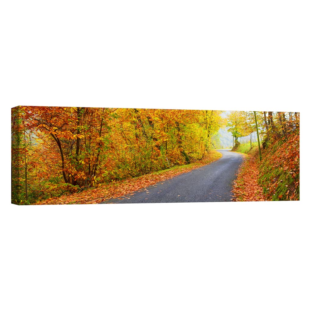 Tableau canvas Nature DCL196-4 phosphorescent de 40 x 120 cm pour salon