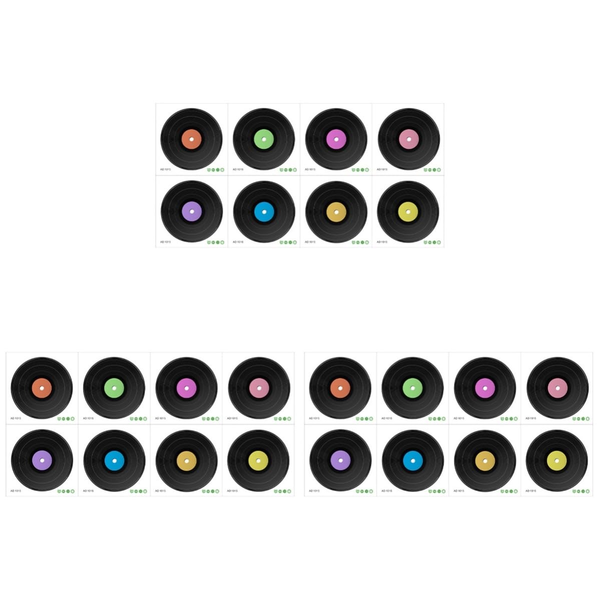 Décorations musicales rock pour fêtes et salle à manger : stickers vinyles Operitacx