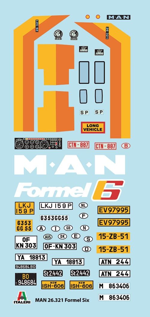 Italeri MAN 26.321 Formel Six Model Kit