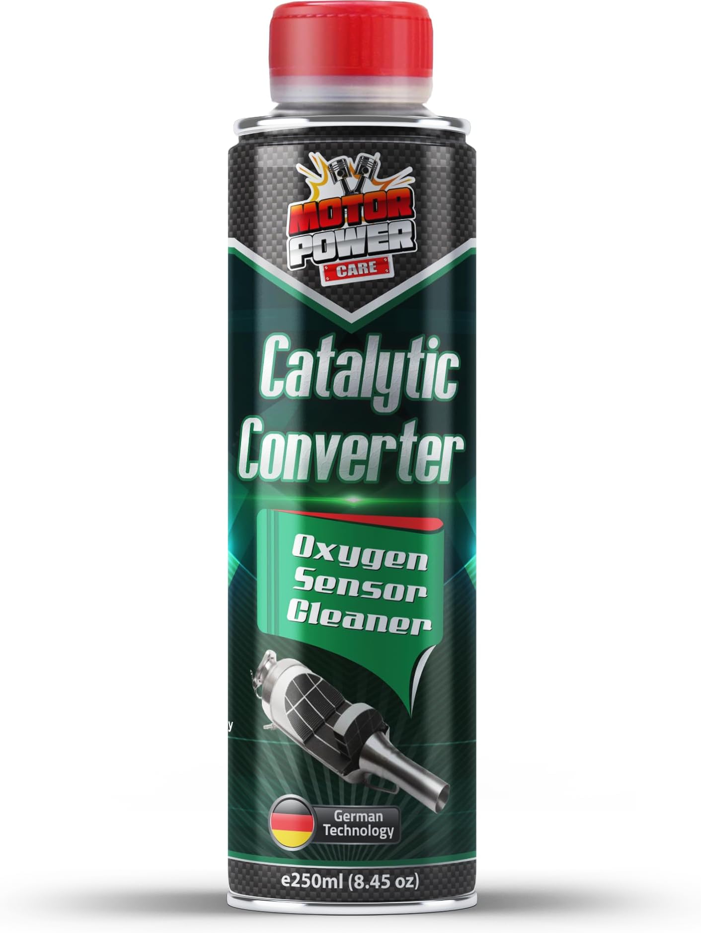 Catalytic converter cleaner passes emission tests to maintain catalytic efficiency Oxygen sensor and combustion chamber cleaner, safe fuel additives