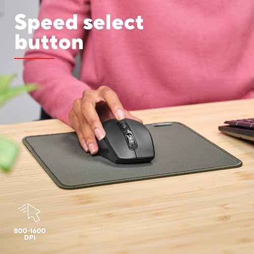 Trust Sura Mouse Wireless for Laptop/PC/Mac, 800-1200 DPI, 6 Pulsanti, Portata Radio di 10 m, Sensore Ottico, Ricevitore Micro USB, Mouse Senza Fili per Dell, Ipad, Macbook, Nero - Immagine 3