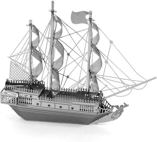 Miniatura 2 de MetalEarth 3d metal modeloNegro Perla Barco pirata