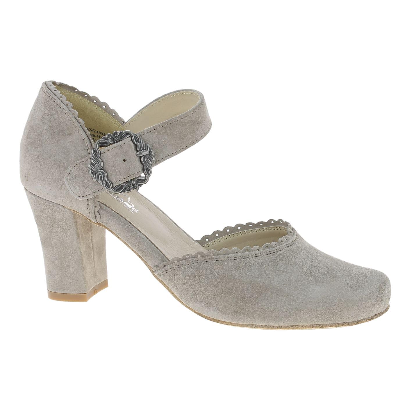HIRSCHKOGEL 3005715 Women's Court Shoes, Stone, 5 UK