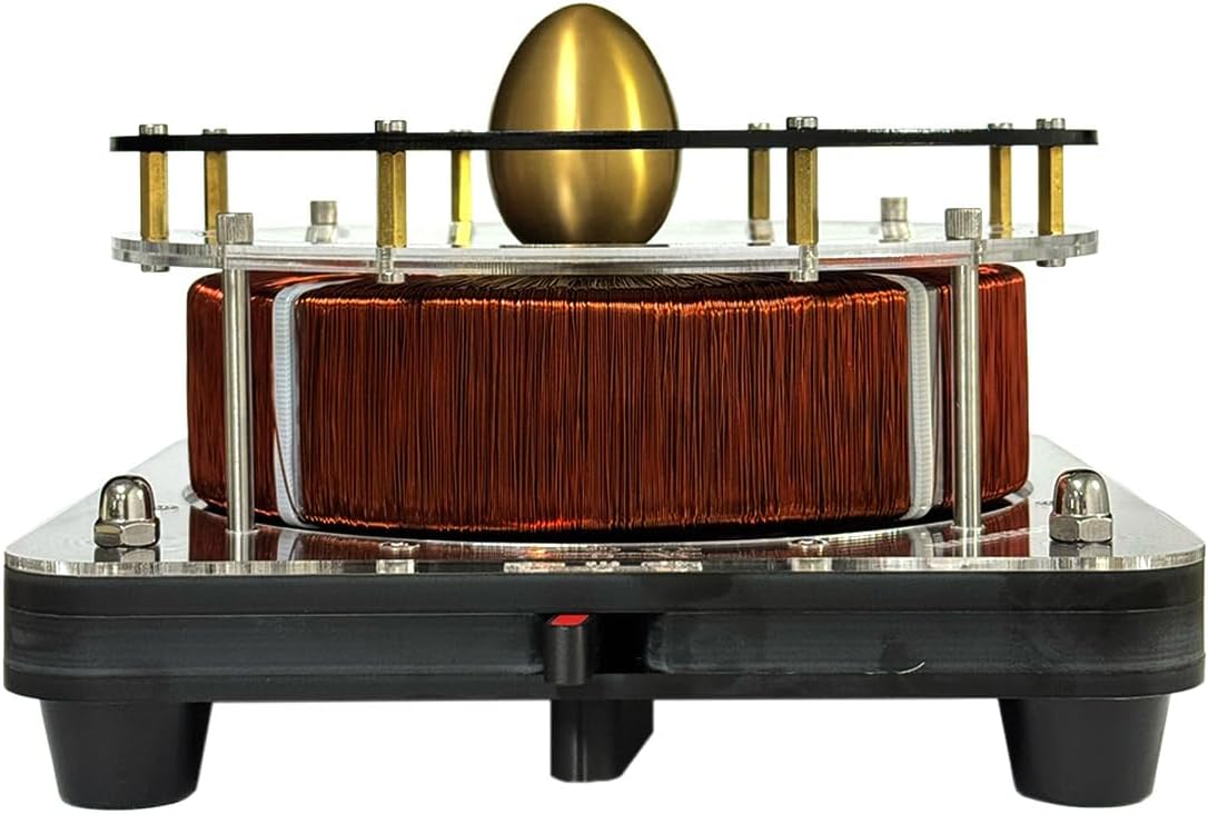 WARDENCLYFFE Tesla's Egg of Columbus Full Size Replica of Tesla's 1893 Columbus Egg Demonstrates Rotating Magnetic Field Educational Display for STEM Physics Engineering History Collection