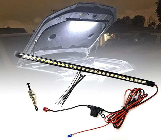 GreceYou Under Hood LED Light Kit, Waterproof 12V Car LED