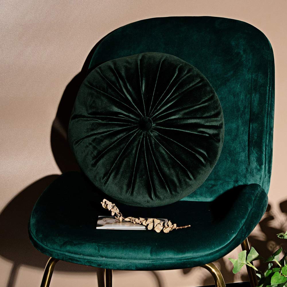 Amazon.com: vctops Round Velvet Solid Color Chair Cushion Pumpkin