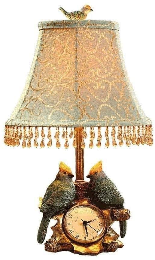 Lampe de lecture anti-fatigue visuelle LED oiseau variateur et horloge