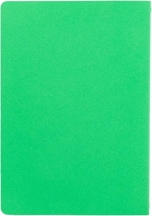 Meteksan Notes 17x24 cm Threaded Notebook with Cardboard Cover, 32 Leaves, Plain, Leaf Green