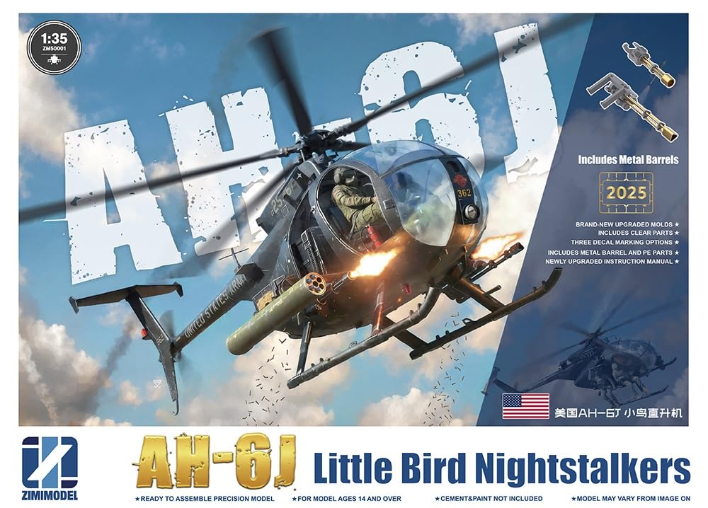 Amazon | ジミモデル(Zimi model) 1/35 アメリカ AH-6J リトルバード