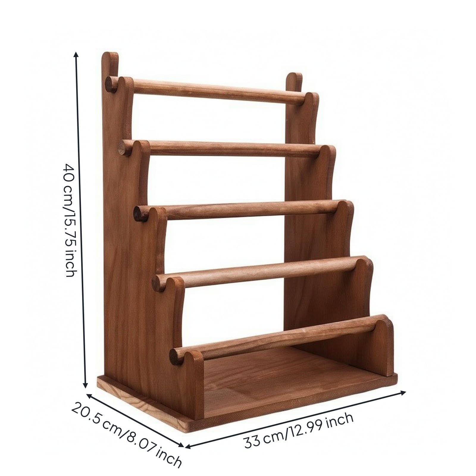 Braccialetti a Multilivello | Stabile, per Braccialetti con Base in Legno, Salvaspazio, gioielli, Bancarelle, 5 Livelli
